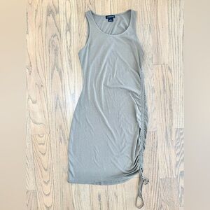 Trouvé Nordstrom Women’s Olive Green Ruched Dress Size X-Small